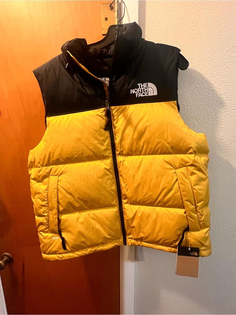 The North Face Black & Yellow Insulated Puffer Vest